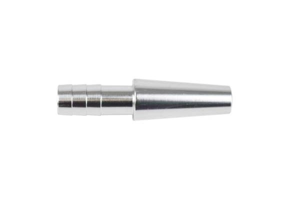 Schlauchendstück mit Rillen - Silber